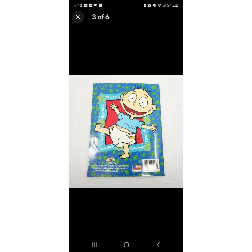 2 Vintage The Rugrats Paint With Water Activity Color and Activity Books 1997 - Picture 10 of 15